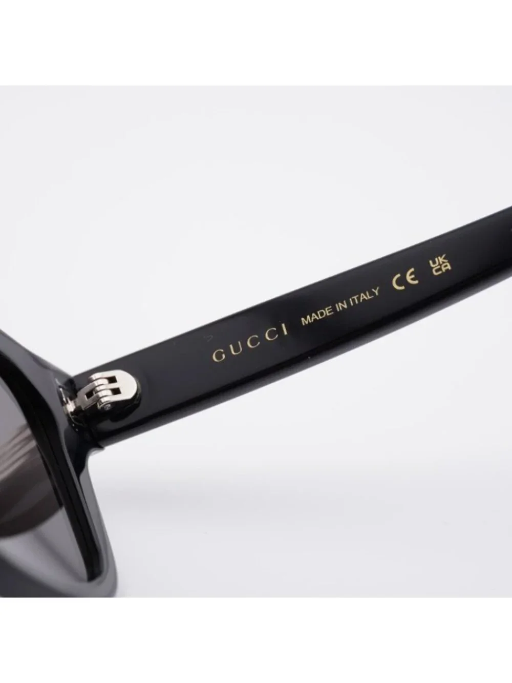 Gucci GG1798SA 001 Sunglasses Black Square Frame, Grey Lenses